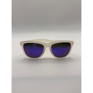 Knockaround Eyewear Sunglasses Clear Translucent Frame Purple Mirror Lens K Logo